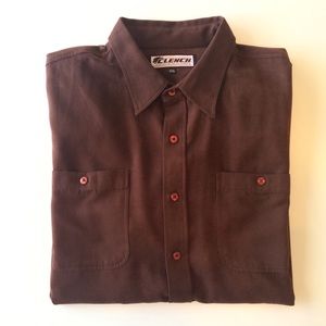 Clench Short Sleeve Button Front Shirt - Size XXL